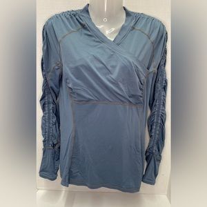 Lululemon Long Sleeve Ruched Run Sun Protection Top